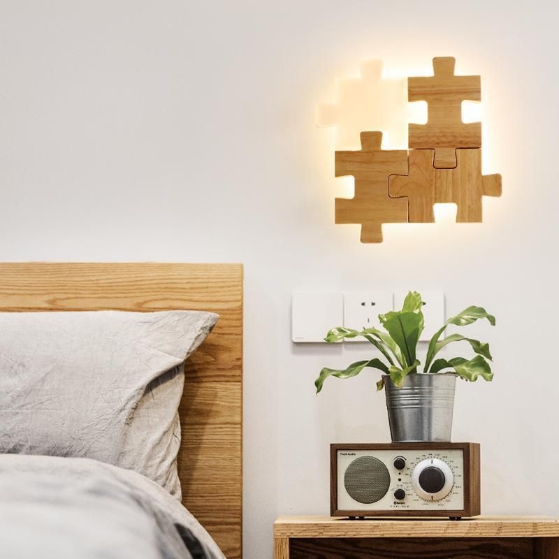 Aisle Bedside Modern Simple Lamp Creative Personality LED Puzzle Wall Light