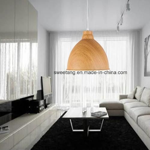 Modern Simple Indoor Lighting Chandelier Pendant Lamp with Wood Color