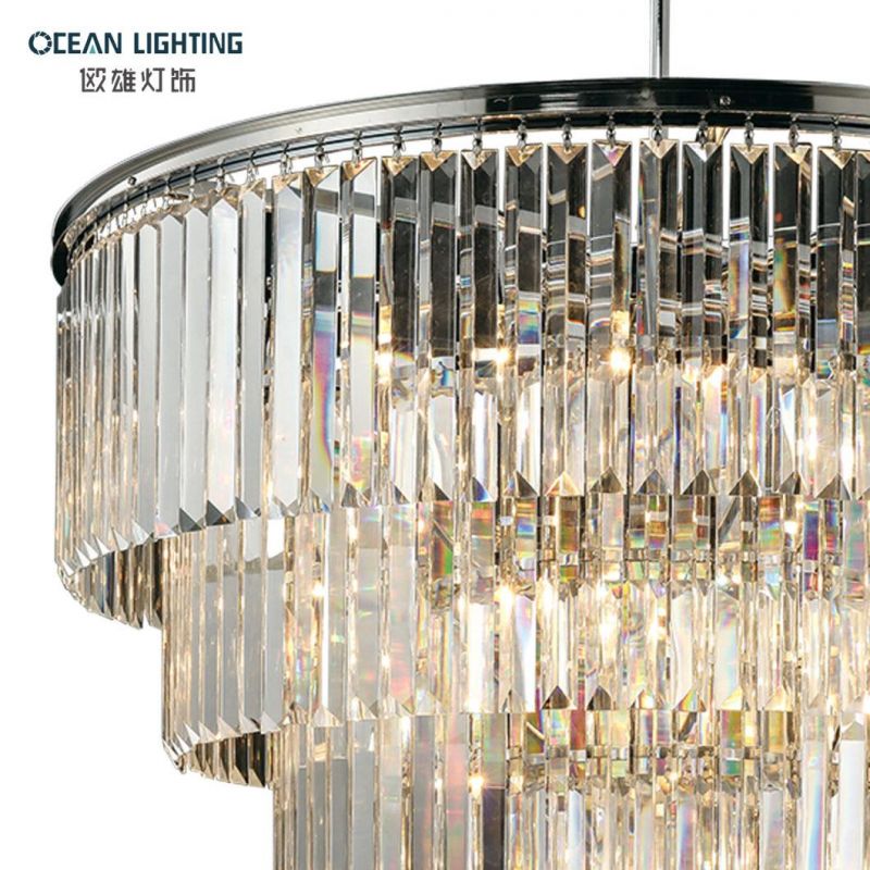 Lighting Decoration Pendant Lamp Chandekiers Luxury Round Crystal Chandelier