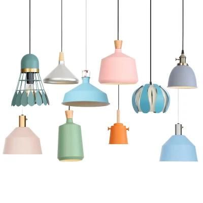 Modern Retro Nordic Style Pendant Light Home Indoor Wrought Iron Chandelier