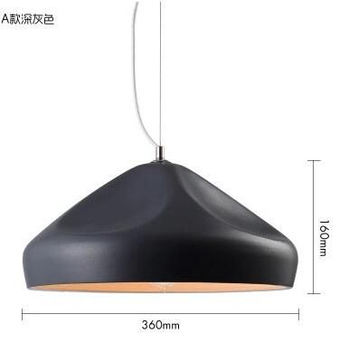 Nordic Black Vintage Industrial Pendant Light Metal Lampshade for Dining Room Bedroom Decoration Pendant Lamp (WH-AP-164)