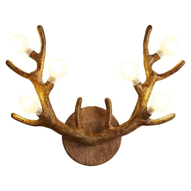Antler Wall Lamp Northern European Living Room TV Background Wall Bedside Personality Creative Antler Wall Lamp Branch Lamp