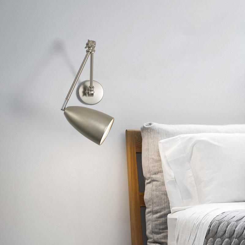 Metal Simple Industrial Style Wall Lamp Bedroom Lamp Bedside Lamp LED