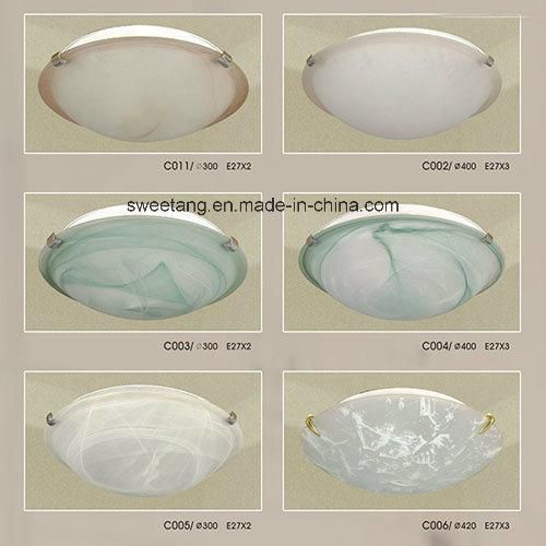 Ceiling Light for Indoor Decorative Round Glass Ceiling Lamp