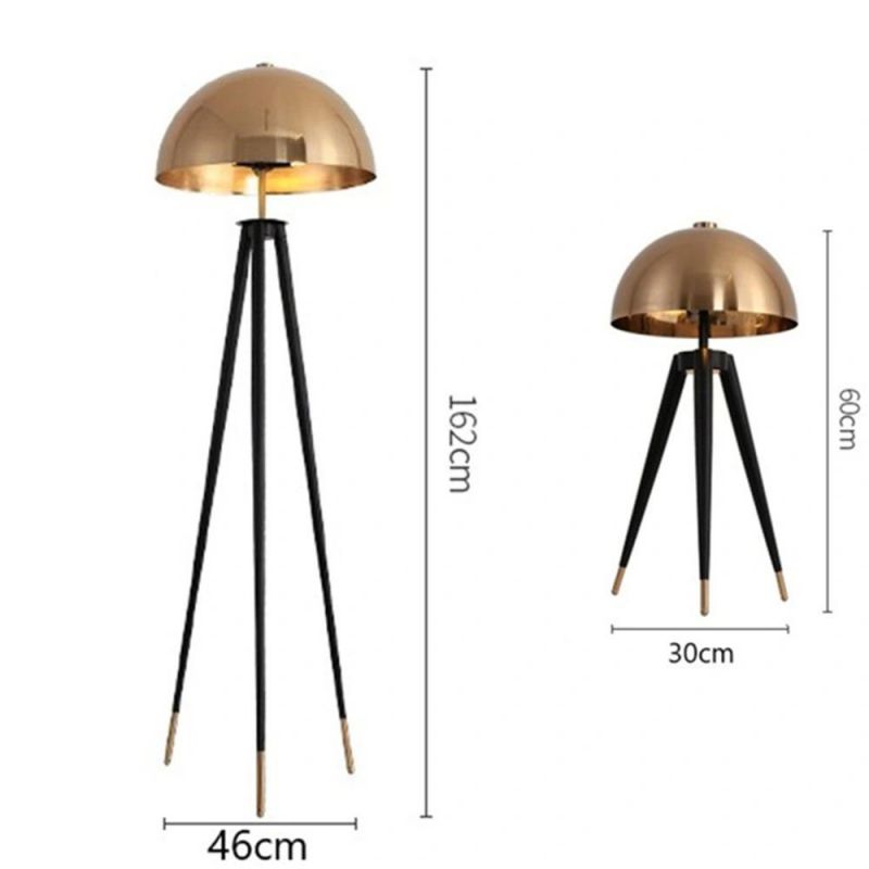 Floor Lamp Metal Electroplating Mushroom Head Home Decco Standing Lamps for Living Room Bedroom Bedside Lamp