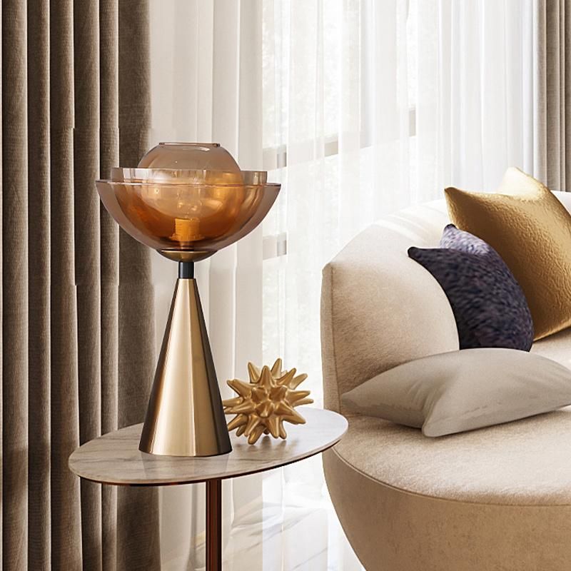 Copper Red Golden Table Lamp Living Room Lamp Desk Lamp