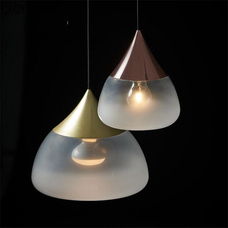 Water Glass Pendant Lights Drop Iron Gold Lamp Modern LED Living Room Bedroom Restaurant Pendant Lamp (WH-AP-156)