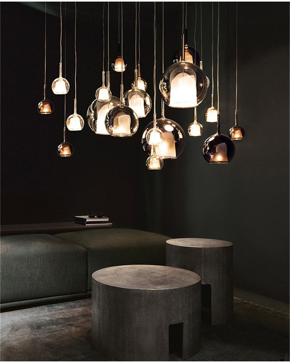 Modern Glass LED Pendant Lights Designer Simple Dining Room Hanging Lamp Living Room Bar Restaurant Kitchen LED Hanglamp