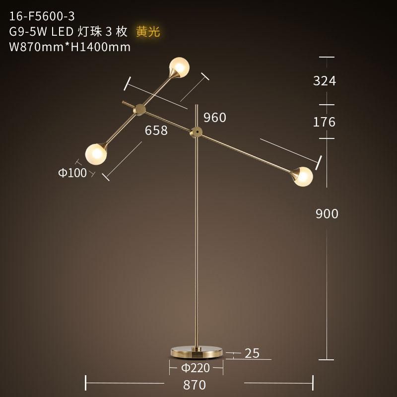 Modern Home Deco Lighting Nordic Glass Floor Lights LED Living Room Standing Glass Floor Lamp (WH-MFL-97)