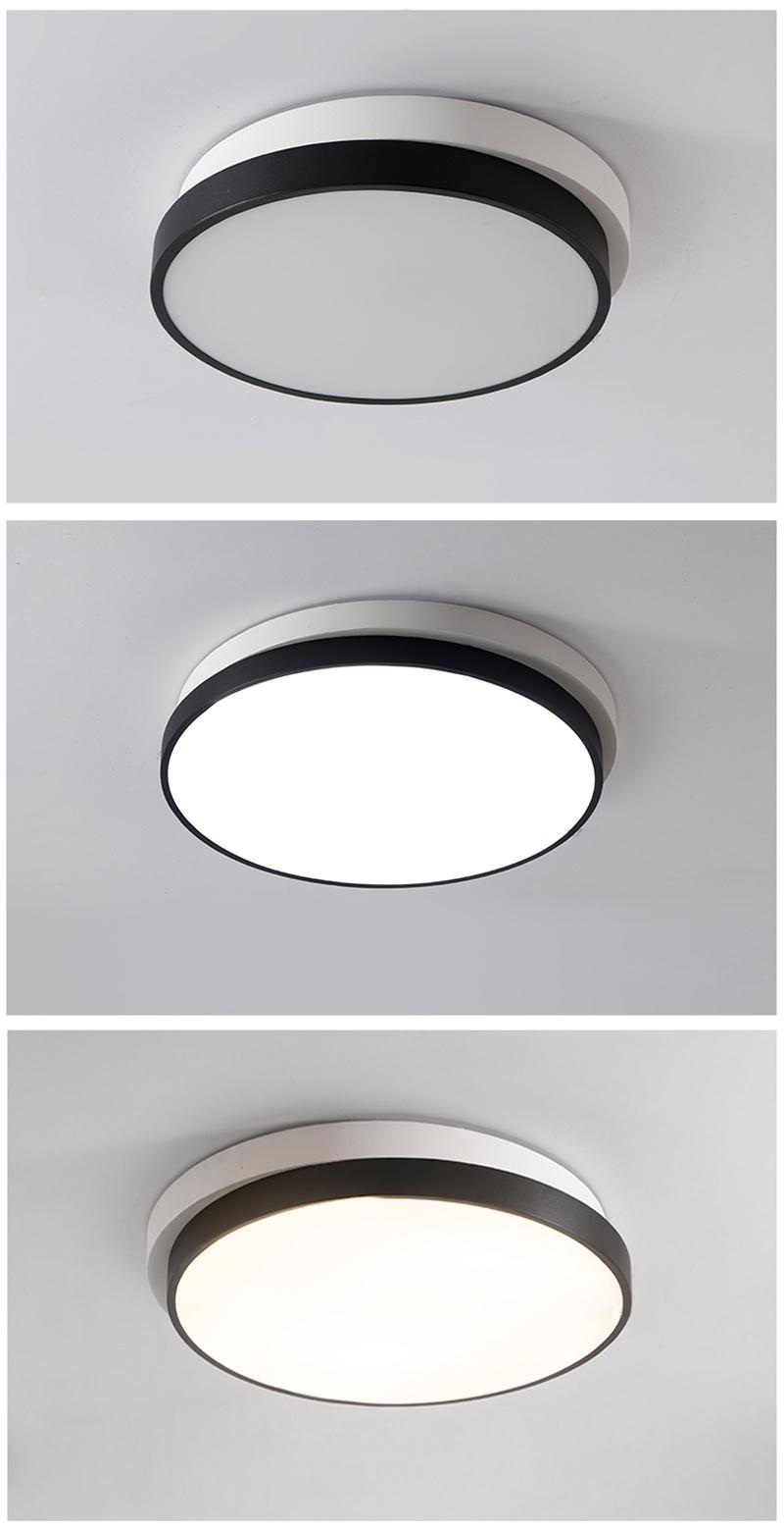 Indoor Modern Simple Mounted Round Bright LED Ceiling Light for Living Room