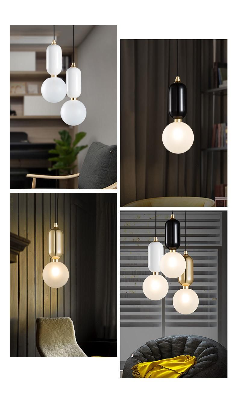 Nordic Modern Simple Glass Ball Pendant Lamp