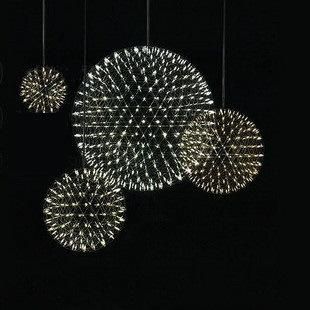 Ball Chandelier Stainless Material LED Light Source Modern Chandelier