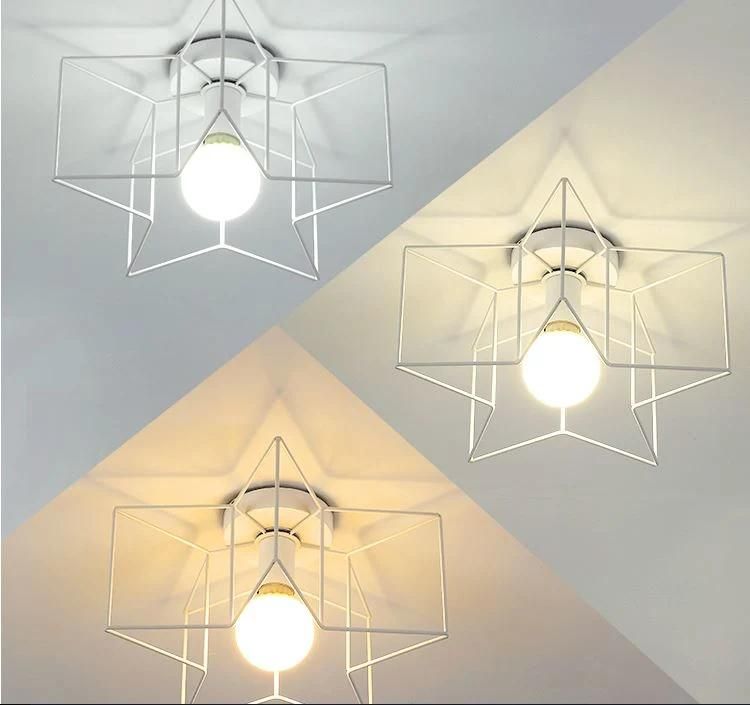 Industrial Cage Retro Ceiling Lights Fixtures for Hallway Bedroom Indoor Lighting (WH-LA-19)