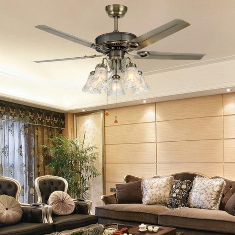 Summer Electric Remote Control Ceiling Fan Air Cooling Fan 48/56 Inch Metal Blades