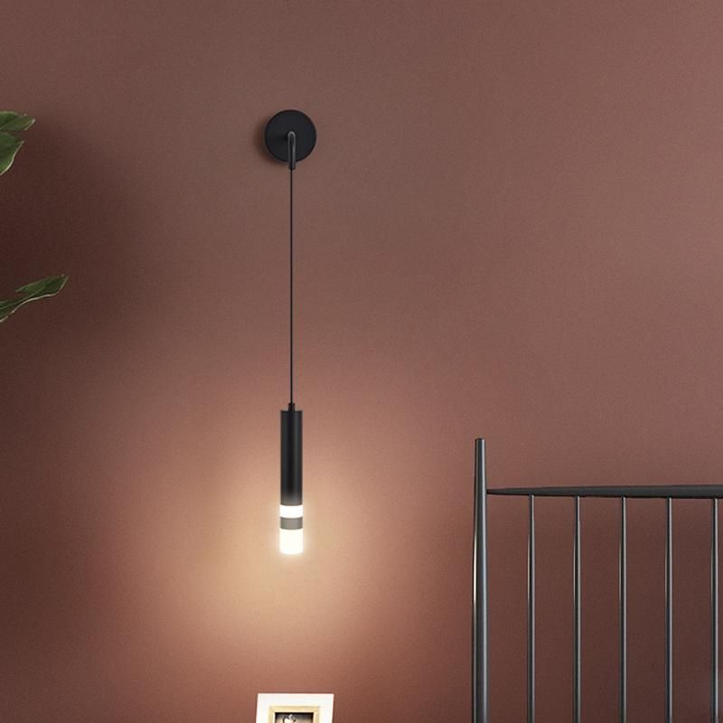 Modern Simple Living Room Background Wall Light Creative Spot Light Hanging Line Wall Lamp