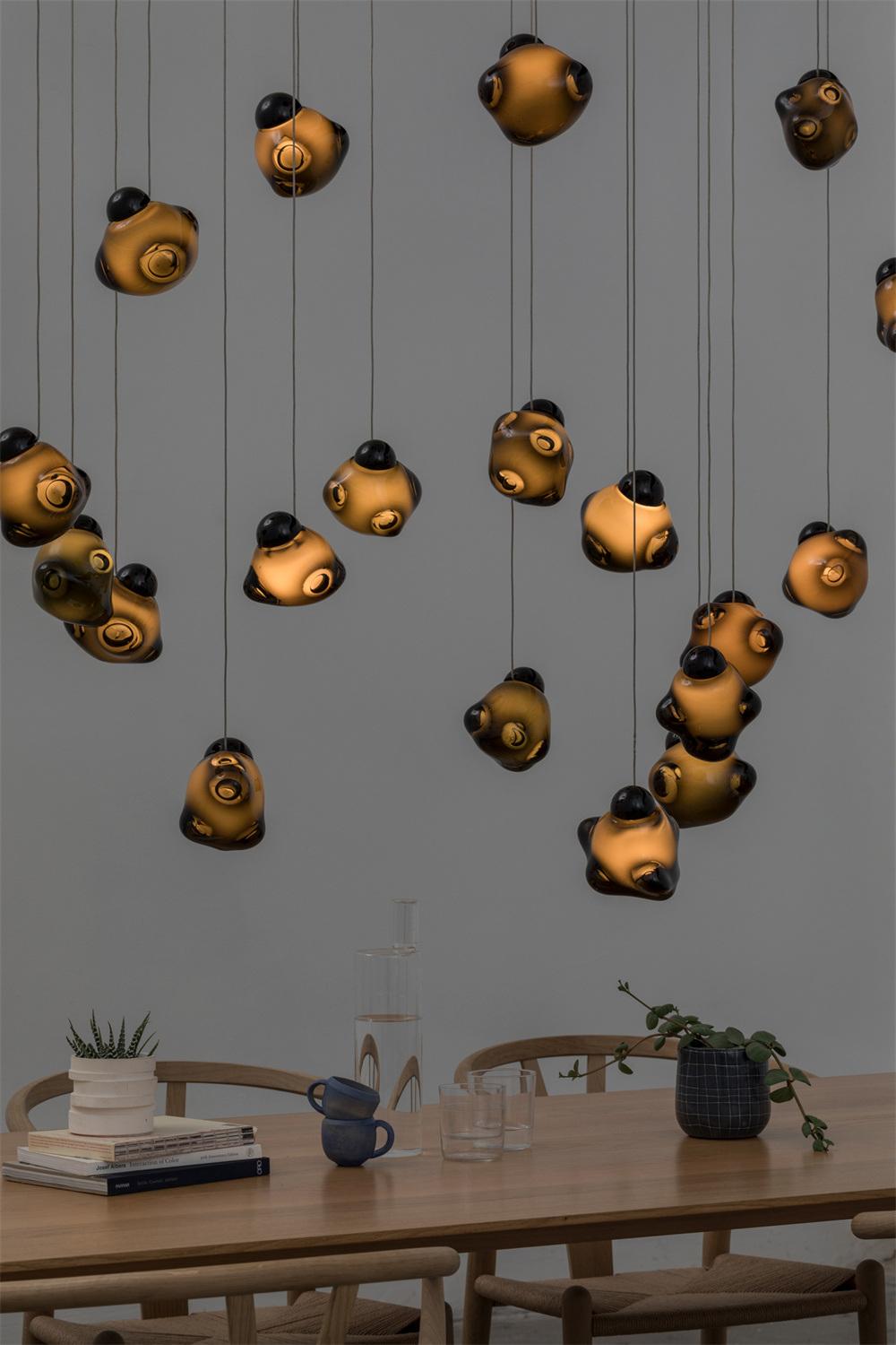 2022 Contemporary Simople Design LED Linear Alien Brain Shpae Pendant Light