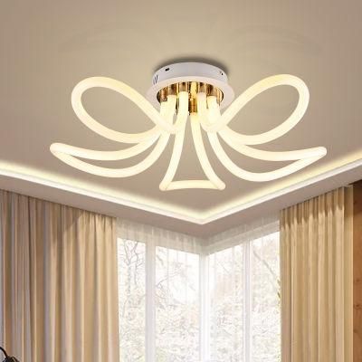 Dafangzhou 132W Light China Flush Chandelier Supply LED Outdoor Lighting Brown Frame Color Ceiling Light Chandelier Applied in Dining Room