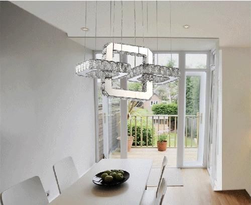 Modern Chandelier Crystal Lighting Stainless Steel Home Lamp Decoration Light