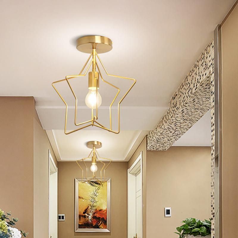 Golden High End Ceiling Lamp Pendant Lamp Chandelier Restaurant Lamp LED