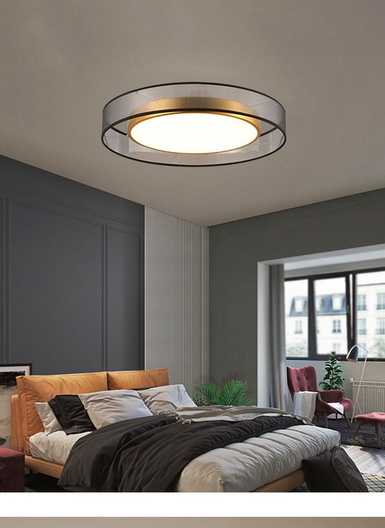 LED Ceiling Light All Copper Living Room Light Nordic Simple Room Round Gold Chandelier (WH-MA-188)