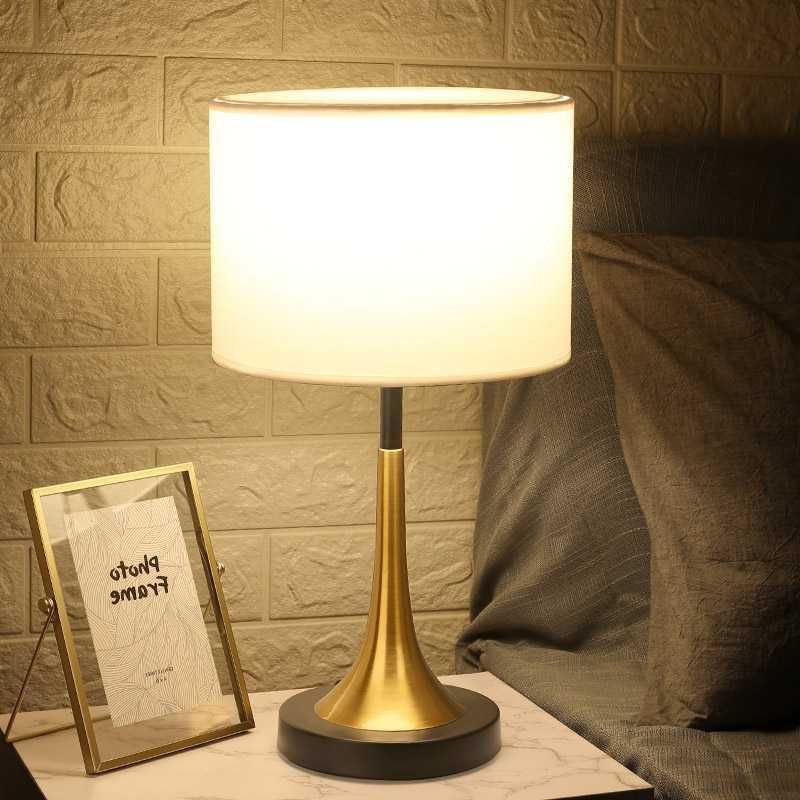 Hotel Decoration Lighting Fabric Bedside Modern Table Lamp Desk Bedroom Bedside American Style Table Lamp Modern Simplicity Study Lamp