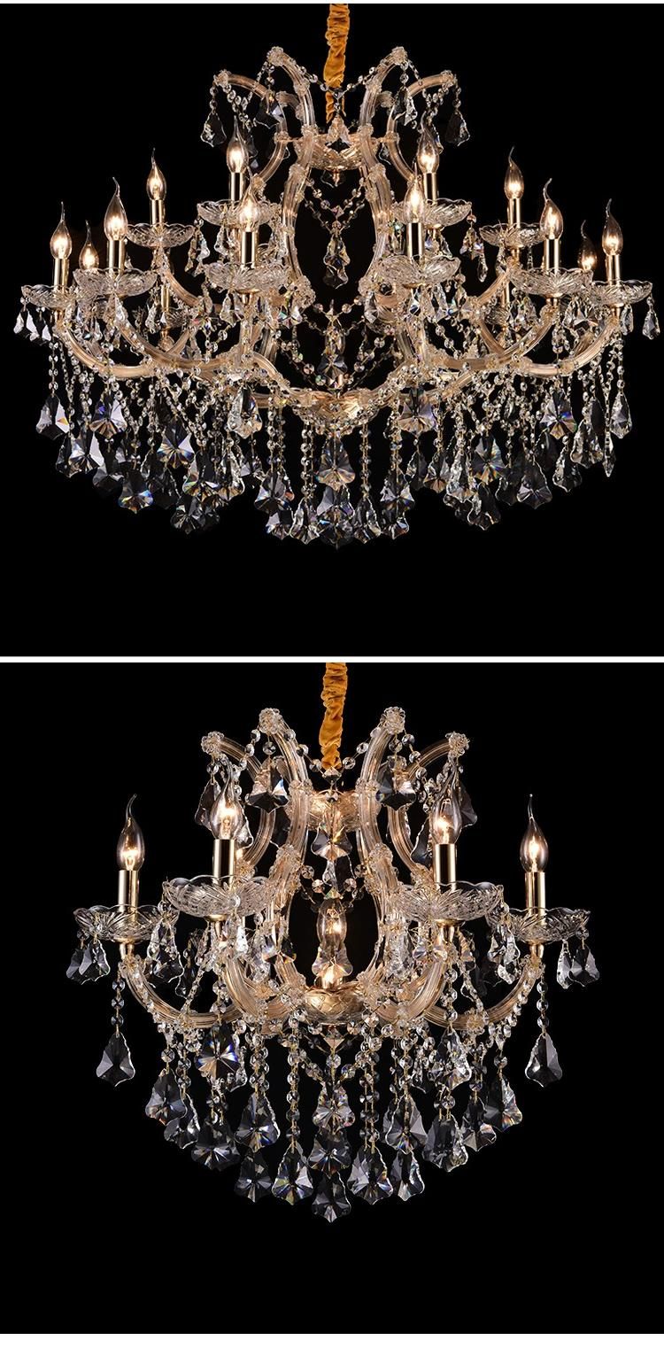 European Style Hotel Lobby Business Center Custom Project Luxury LED Chandelier Light