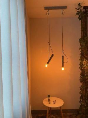 Interior Living Room Decor Nordic Adjustable Wire Cluster Light Aluminum Tube Glass Cover Corner LED Pendant Lamp