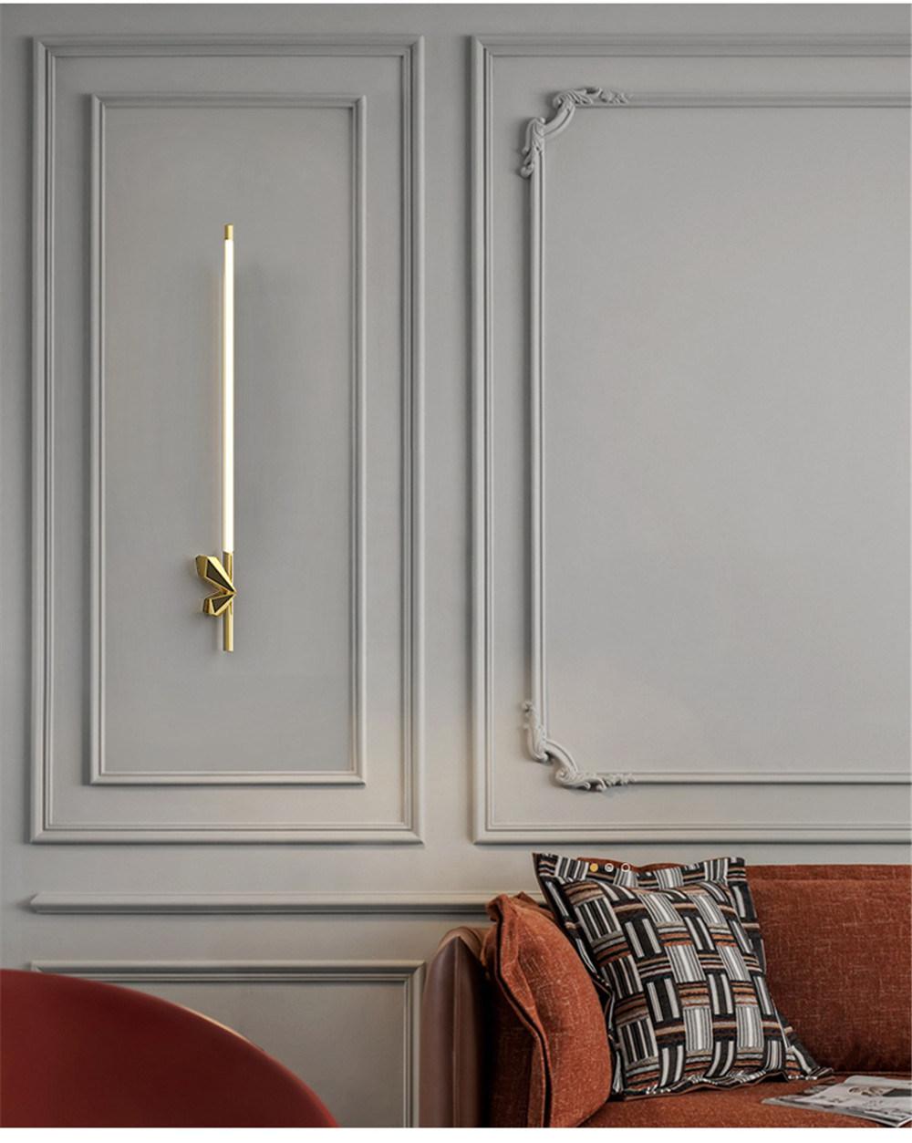 Modern Design LED Wall Lamp for Bathroom Bedroom Mirror Wall Sconce Indoor Decoration Nordic Home Deco Bedside Lamp Fixture Gold