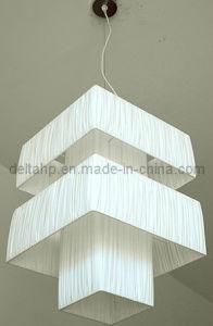 Modern Art Hanging Lamp with White Wrinkled Fabric Shade (C5006032)