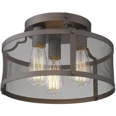 Nordic Retro Industrial Lighting Indoor Living Room Wrought Iron LED Ceiling Lamp
