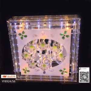 Glass Crystal Square Ceiling Lamp with MP3 (YF8924/s6)