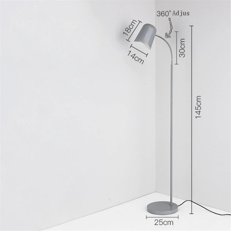 Nordic Minimalism LED Floor Lamp Living Room Bedroom Study Me Floor Lamp (WH-MFL-178)