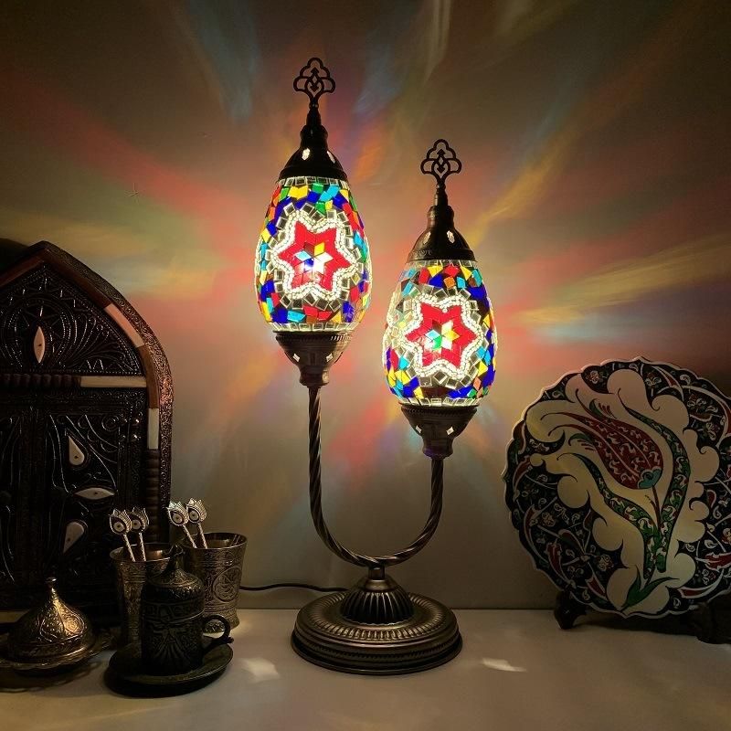 Table Lamp Bedroom Home Decor Desk Light Bedside Mediterranean Lamp (WH-VTB-21)
