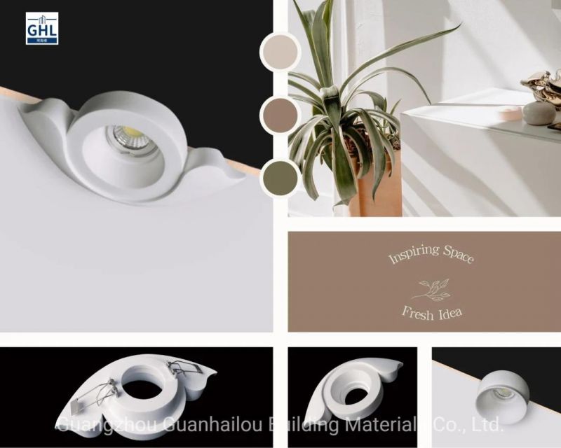 Recessed LED Downlight with Gypsum Decoration Frame