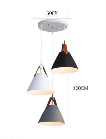 Vintage Pendant Light Coffee Petronilla Strapped Cone Contemporary Pendant Light (WH-AP-336)