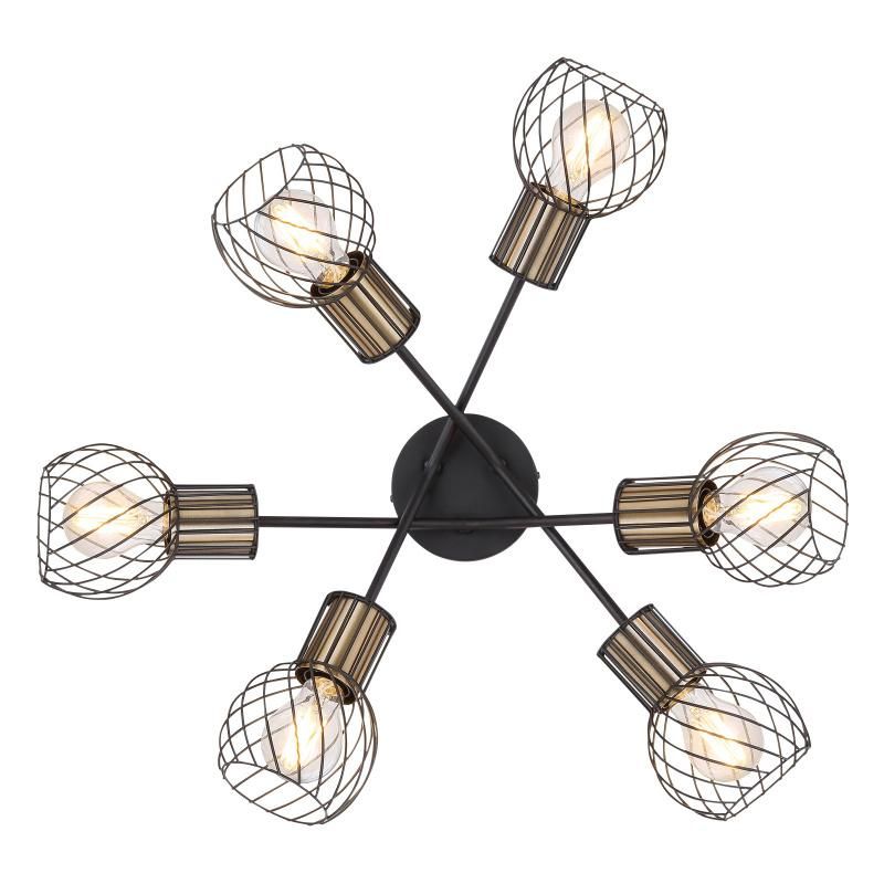 Modern Living Room Bedroom Industrial Lighting Retro Ceiling Lamp