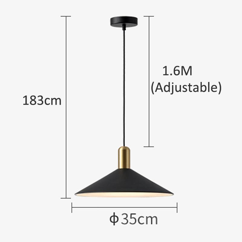 Restaurant Chandelier Black and White Grey Simple Modern LED Minimalist Personality Creative Disc Single Head Light Luxury Nordic Pendant Lamp
