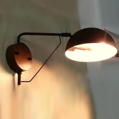 Black Metal Shade and Body Wall Lamp for Outdoors.