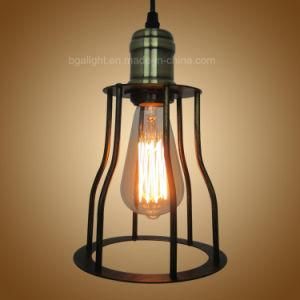 E26/E27 Lamp Holder Vintage Black Bird Cage Industrial Pendant Lighting for Bedroom, Living Room, Restaurant