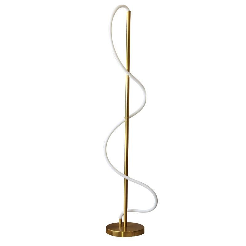 Floor Lamp Extremely Simple Light Luxury Modern Simple Creative Line Bedroom Living Room Floor Lamp (WH-MFL-103)
