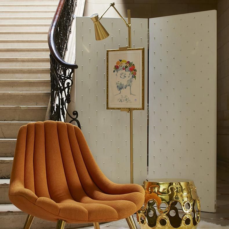 Postmodern American Fashion Simple Luxury Designer Model Room Living Room Study New Chinese Drawing Board Floor Lamp