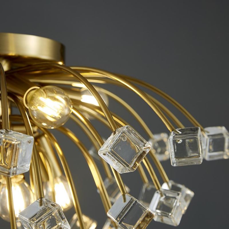 Modern Colorful Crystal Ceiling Chandeliers for Bedroom Living Room LED Round Ceiling Lamp (WH-CA-51)