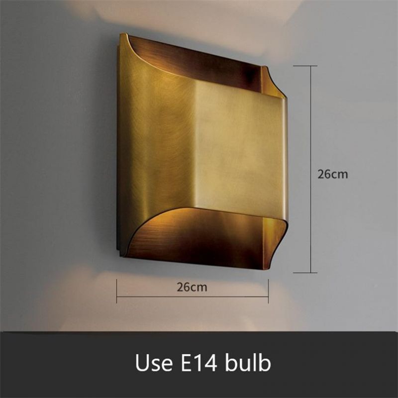 Full Copper Luxury Wall Lamps Modern Hotel Corridor Lamp for Living Room Bedroom Bedside Lamps Background Light LED Wall Lights
