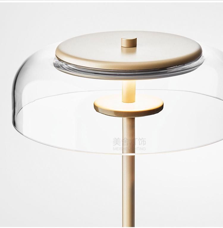 Postmodern LED Living Room Standing Luminaires Glass Lights Bedside Minimalist Lamp (WH-MFL-42)