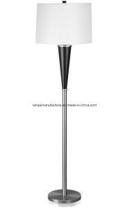 Customize Hotel Floor Lamp with Tapered Round Fabric Lamp Shade