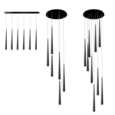 Creative Staircase Revolving Duplex Building Chandelier Long Chandelier Pendant Lamp