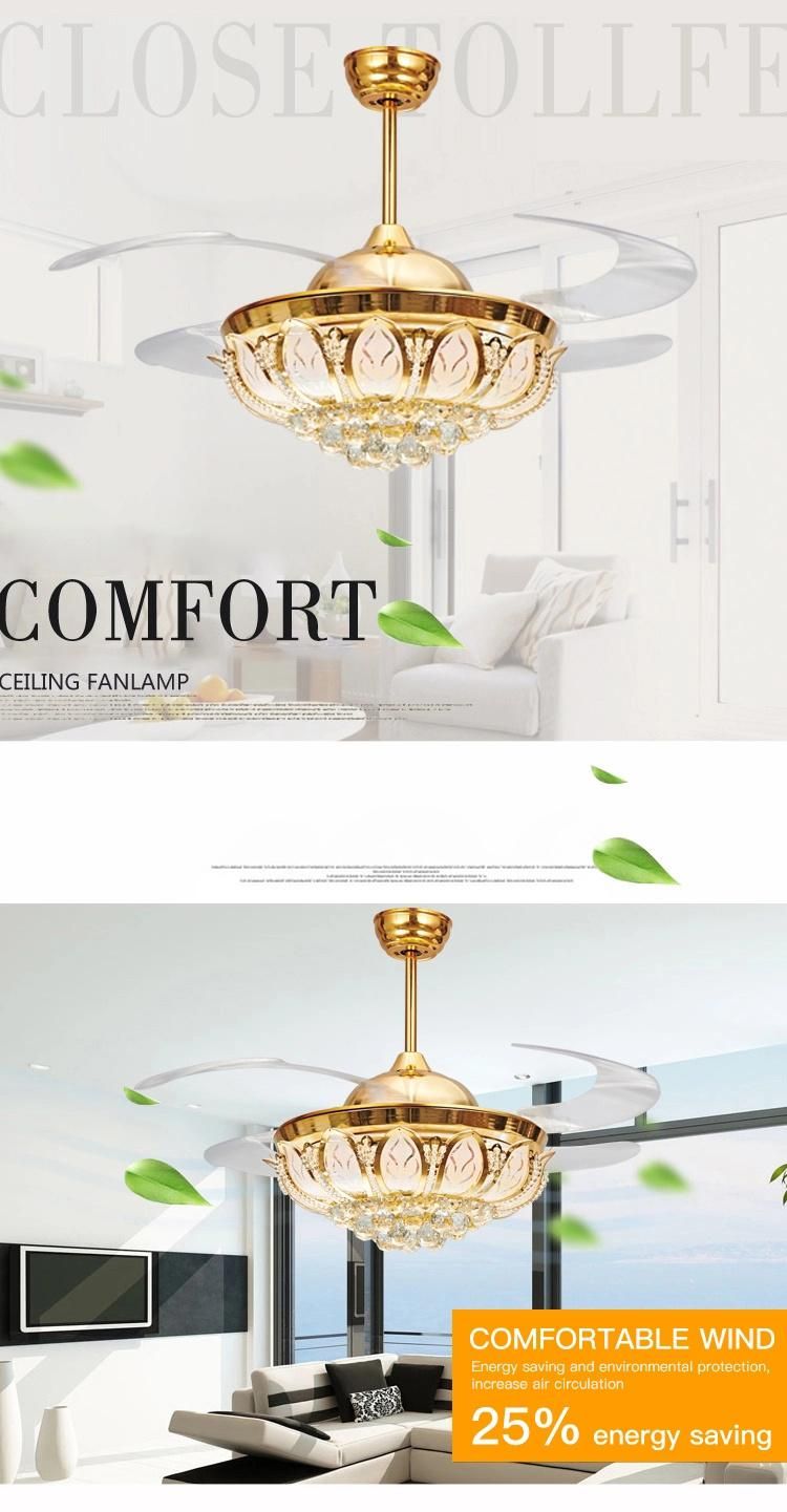 LED Fan Light Model Ceiling Fan Light Control Dimmer Switch LED Ceiling Fan Lights Household Use Chandelier Light