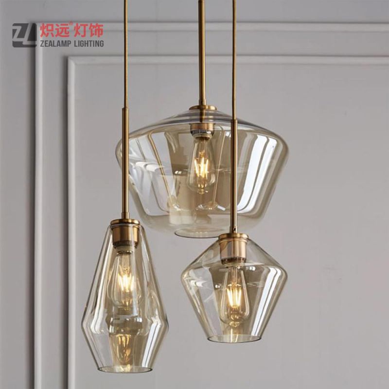 Kitchen Combination Glass Pendant Light for Decoration (ZLA056P)