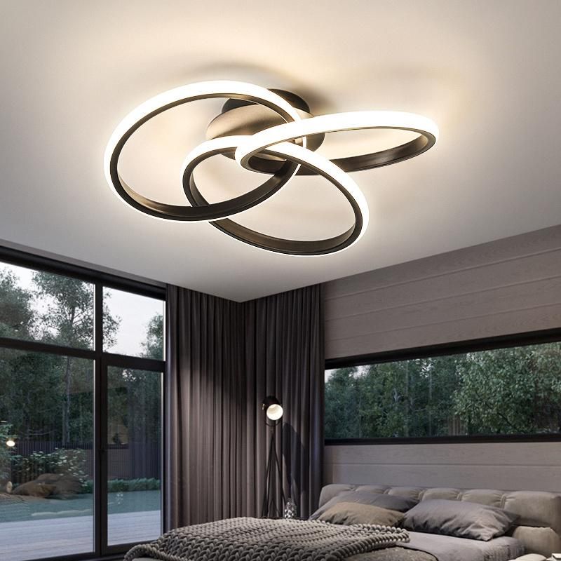 Art Superimposed Ring Design Ceiling Lamp Pendant Lamp Chandelier Bedroom Lamp