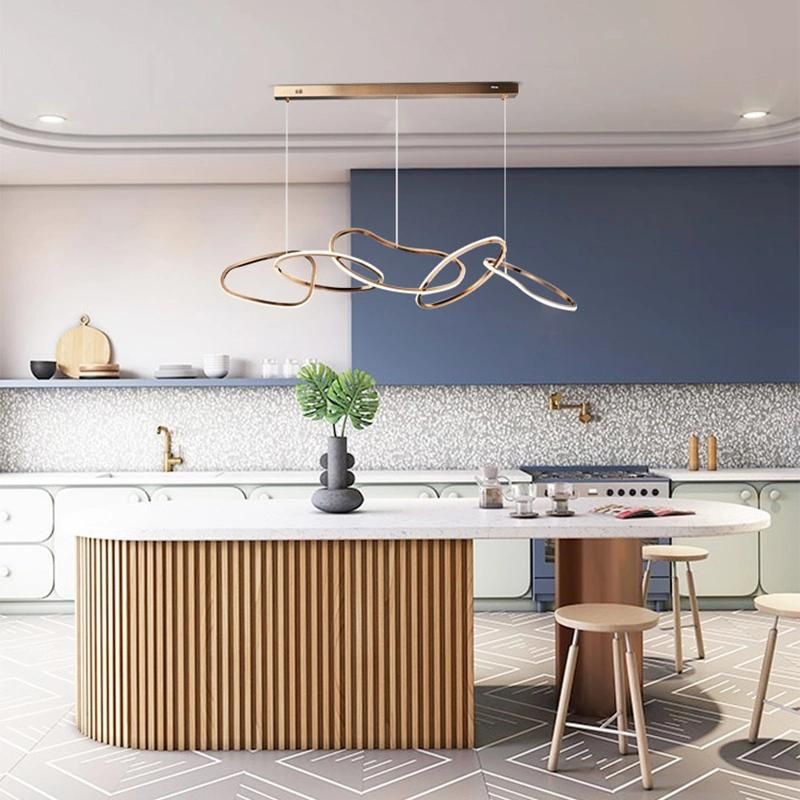 Ribbon Shape Artistic Pendant Lamp Chandelier Dining Room Lamp Bedroom Lamp